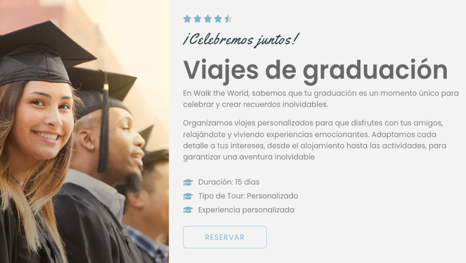 viajes de graduación