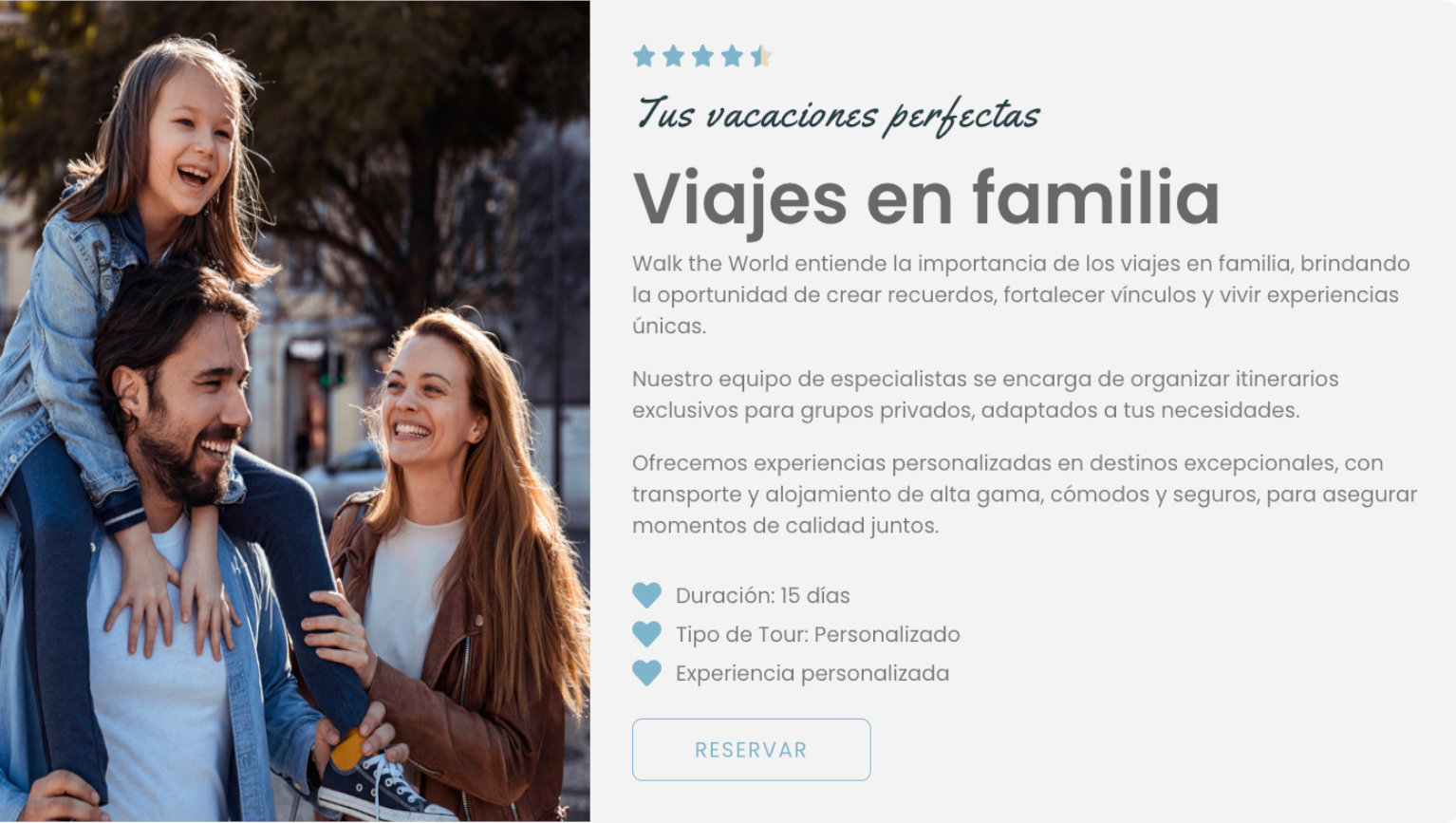 viajes en familia